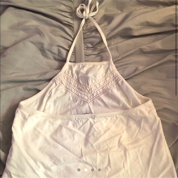 Forever 21 white orange chevron halter top - Picture 2 of 4